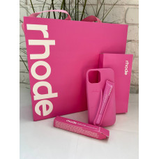 Чохол Rhode на iPhone 12 в рожевому кольорі Shortcake без блиску для губ 